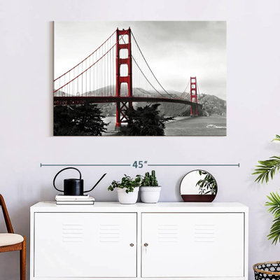 Pont du Golden Gate rouge vif