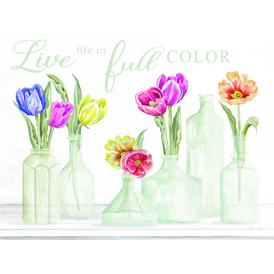«Live Life In Full Color», reproduction sur toile tendue