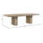 Gilbane 42" Solid Wood Dining Table With Leaf, Weathered Sand