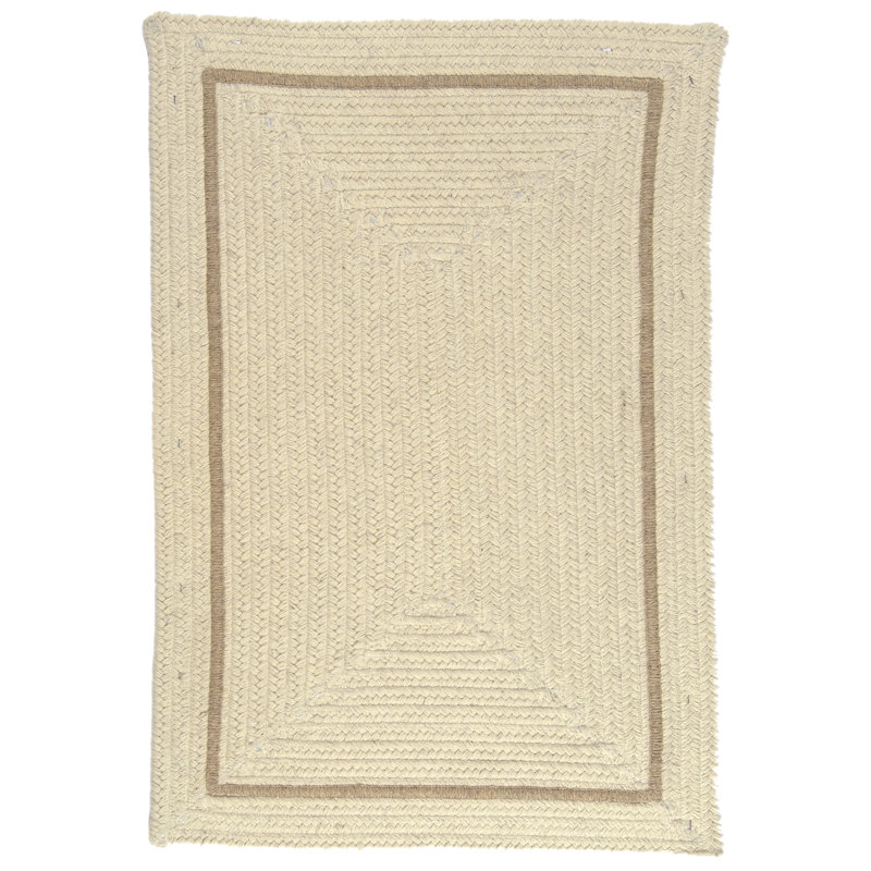 Fike 100% Wool Reversible Area Rug - Canvas, Rectangle 10' x 13'
