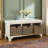 Aniella Faux Leather Upholstered Storage Bench, Pine Wood Woven 3 Baskets for Mudroom & Entryways-1031495478