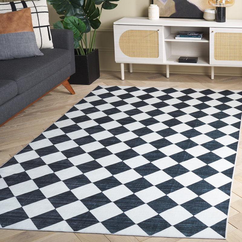 Tapis ivoire / noir Josalina Clara 938, Rectangle de 5 pi x 8 pi