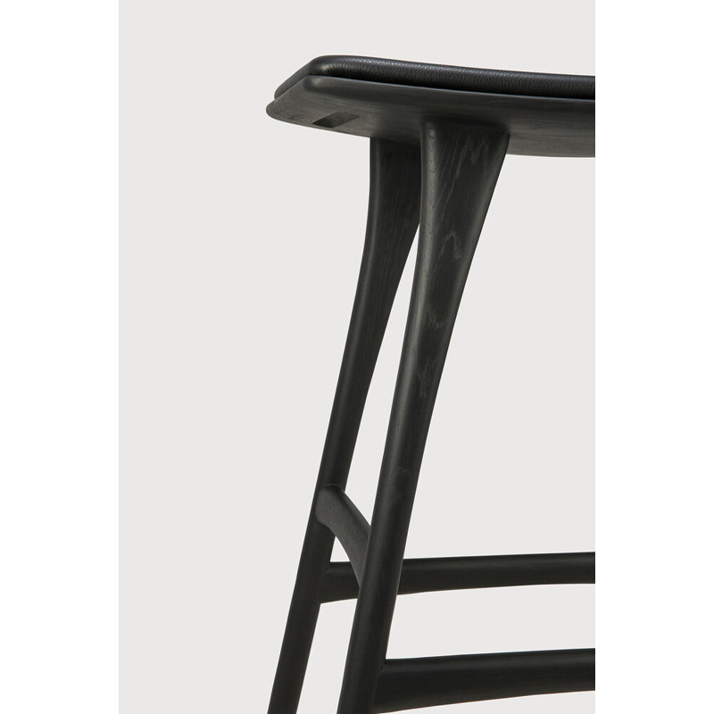 Osso 26.8" Counter Stool, Brown, Varnished Oak