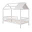 Lit simple en bois avec clôture-1824116077