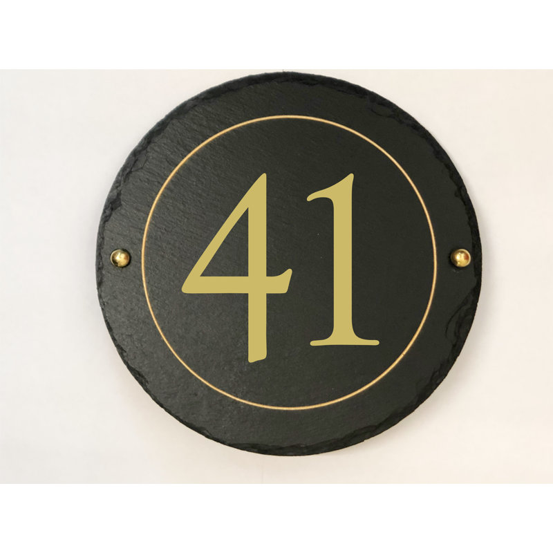 Easingwold 24cm H Stone House Number, 41