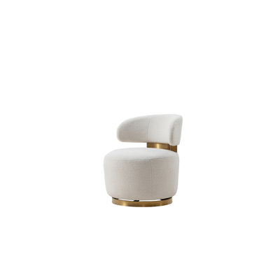Zinck Upholstered Swivel Barrel Chair