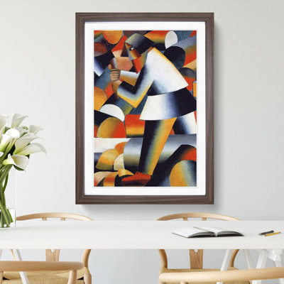 The Woodcutter by Kazimir Malevich - Picture Frame Painting