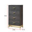 Commode de rangement contemporaine à 4 tiroirs 1pc