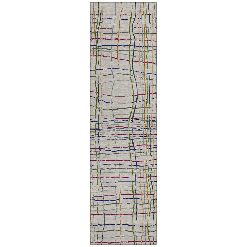 Calista Putty Washable Indoor-Outdoor Rug - , 2'3" x 7'6"