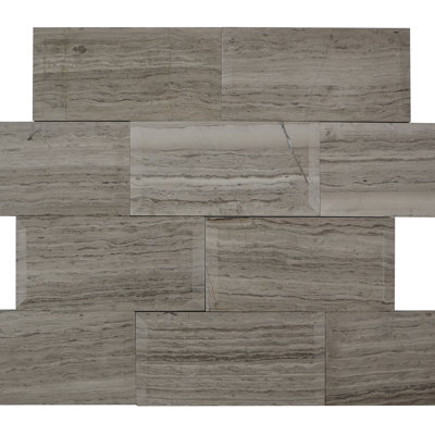 SAMPLE - Natural Stone Wood Look Singular Subway Tile