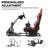 Anman Racing Simulator Cockpit Stand with red Racing Chair fit Logitech G29 G920 G923 Thrustmaster-86406010