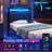 Headboard With Storage Adjustable LED Light USB Type C Port Height Adjustable-862441784-862441791-862441789