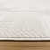 Mickle Dearra Modern Geometric Solid Cream Ivory High Low Easy Care Indoor Area Rug