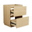 Meuble-lavabo autoportant avec lavabo en résine, armoire de rangement avec portes à fermeture douce (ensemble KD)-112367414