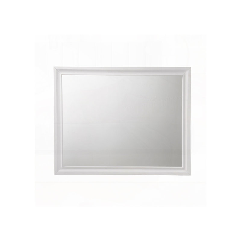 Miroir, 35 po x 39 po, Blanc