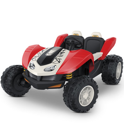 DEARAUTO 24v 4wd Ride On Toy Car, 2-seater Ride On Utv, Electric Ride On Ladybug Car For Kids W/ Remote Control, Eva Tires, Four Wheel Suspension, 4x75w Powerful Motors