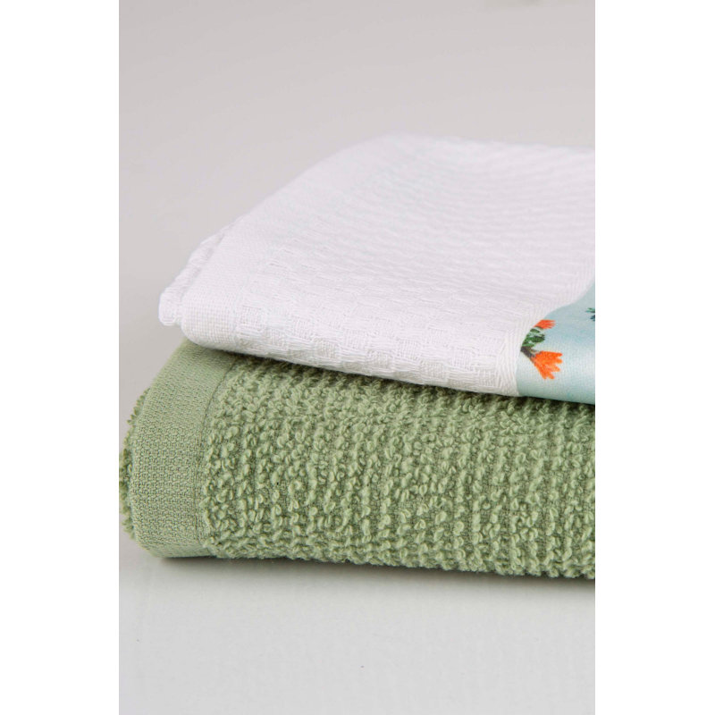 Ensemble de serviettes 2 pièces 100% coton Adelio