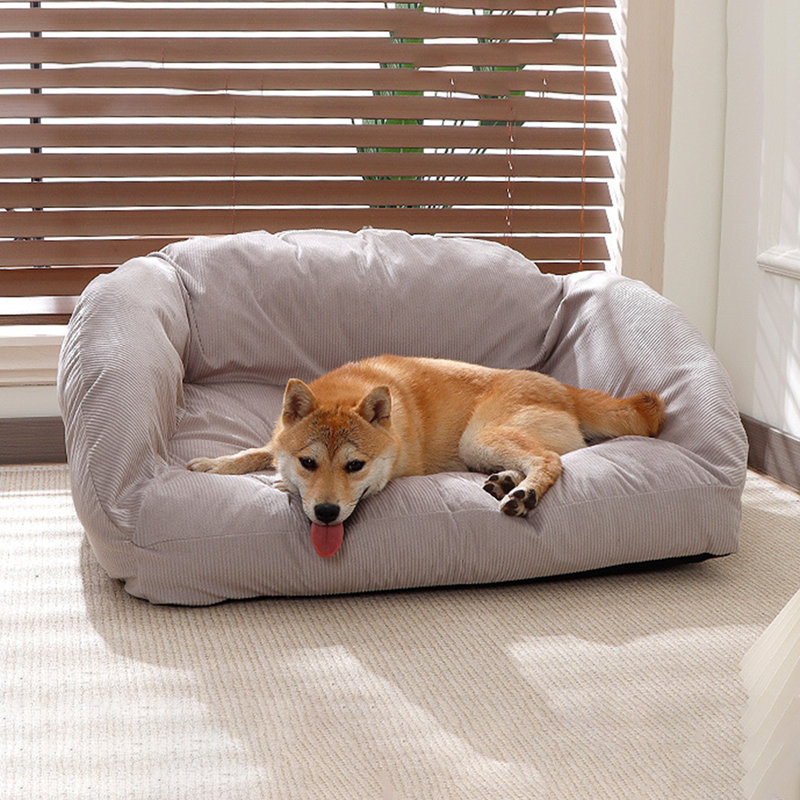 Canapé-lit pour animaux de compagnie Lit toutes saisons avec zone de couchage pour animaux de compagnie