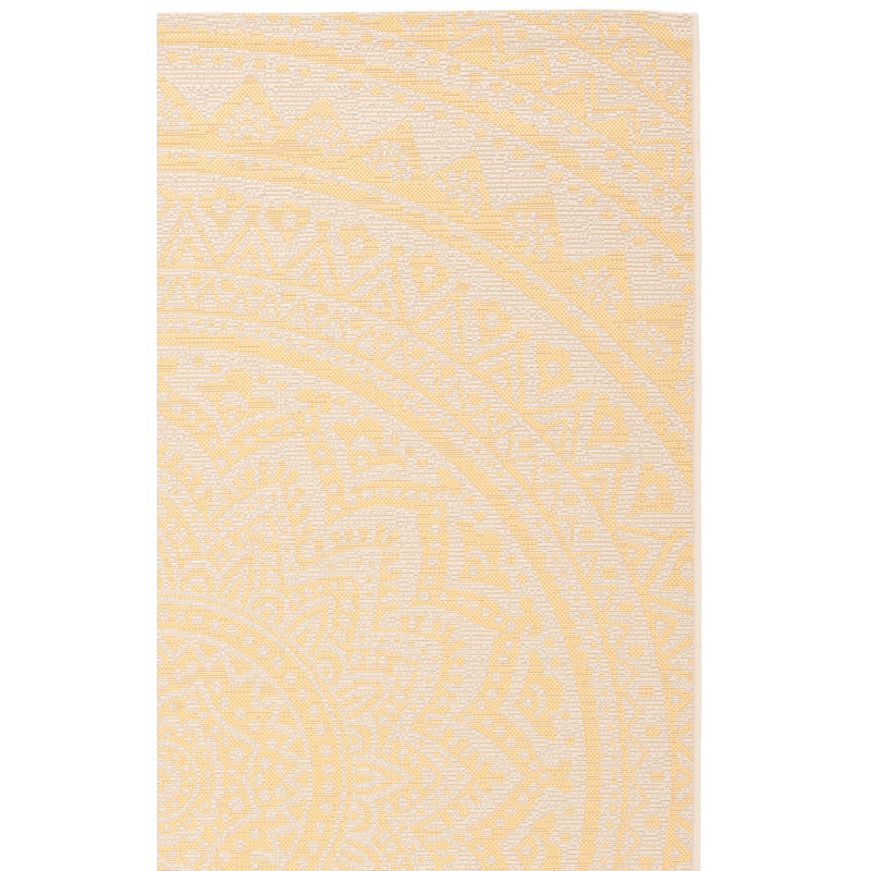 Tapis intérieur / extérieur beige Michalski, Carré 6 pi 7 po