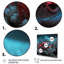 Crabe rouge dans des tons de noir et de bleu III - 3 pièces sur toile-233298784-233298791