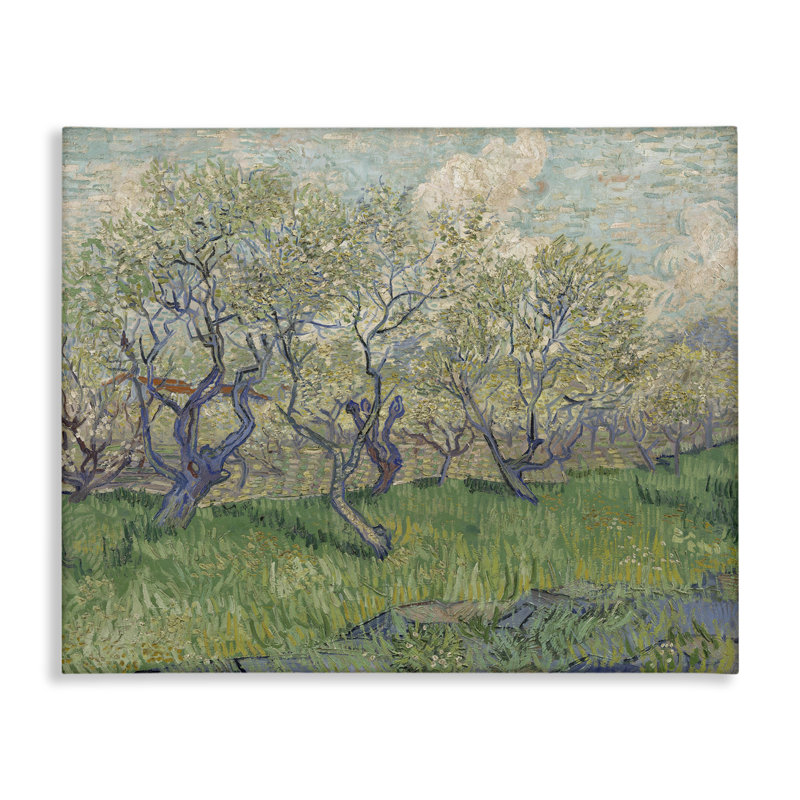 "Classic Van Gogh Blossoming Orchard", art mural par one1000paintings, H 16 po x l 20 po