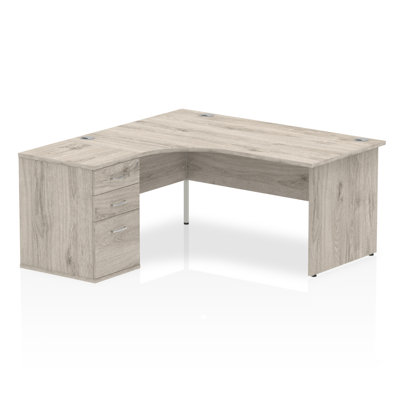 Zetta Solid Wood Base Executive Desk