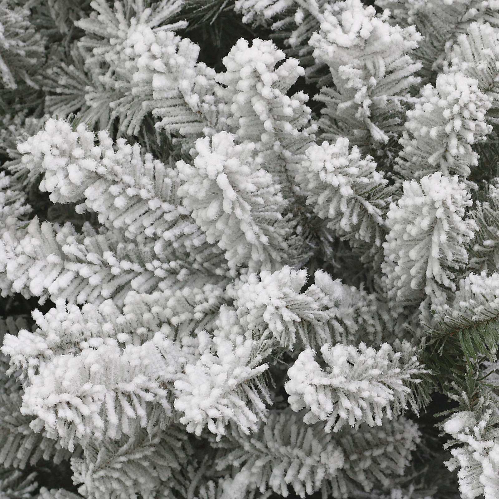Pre-Lit Artificial Flocked Christmas Tree, 6.5' H