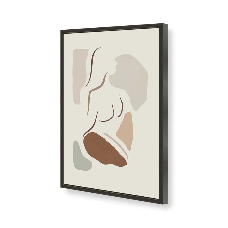 Soulful Contours, reproduction encadrée, H 21 po x l 17 po, Noir satiné
