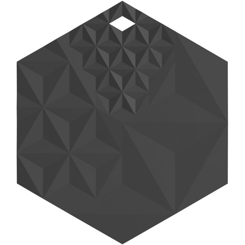 Hexagon Trivet, Charcoal