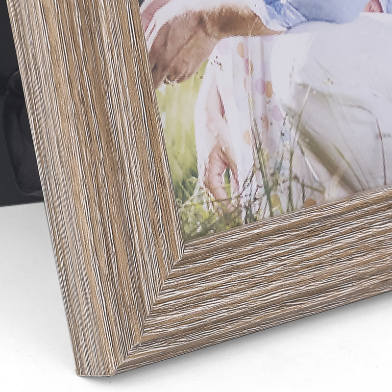 Ruthilde Light Gray Wood Picture Frame - Set of 4 with Mat