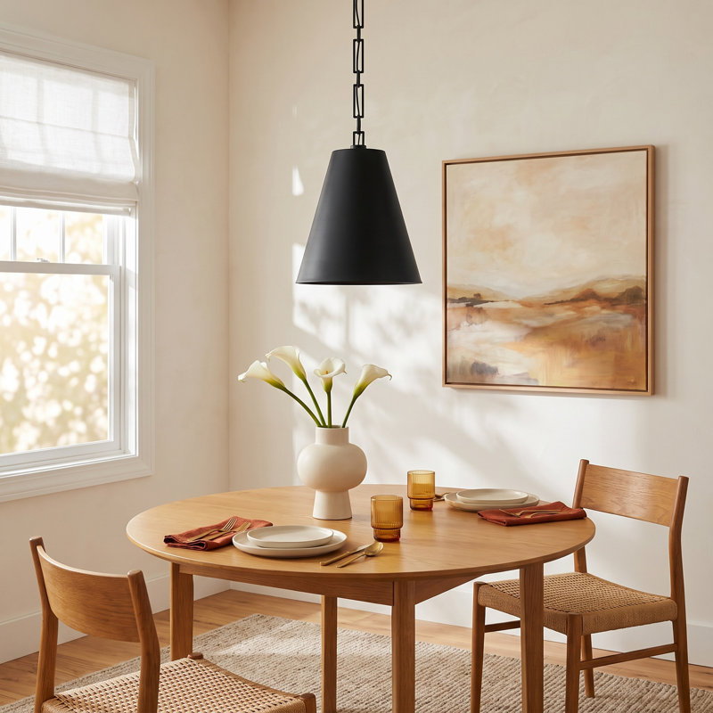 Altair 2 - Light Bell Pendant, Matte Black/Antique Gold