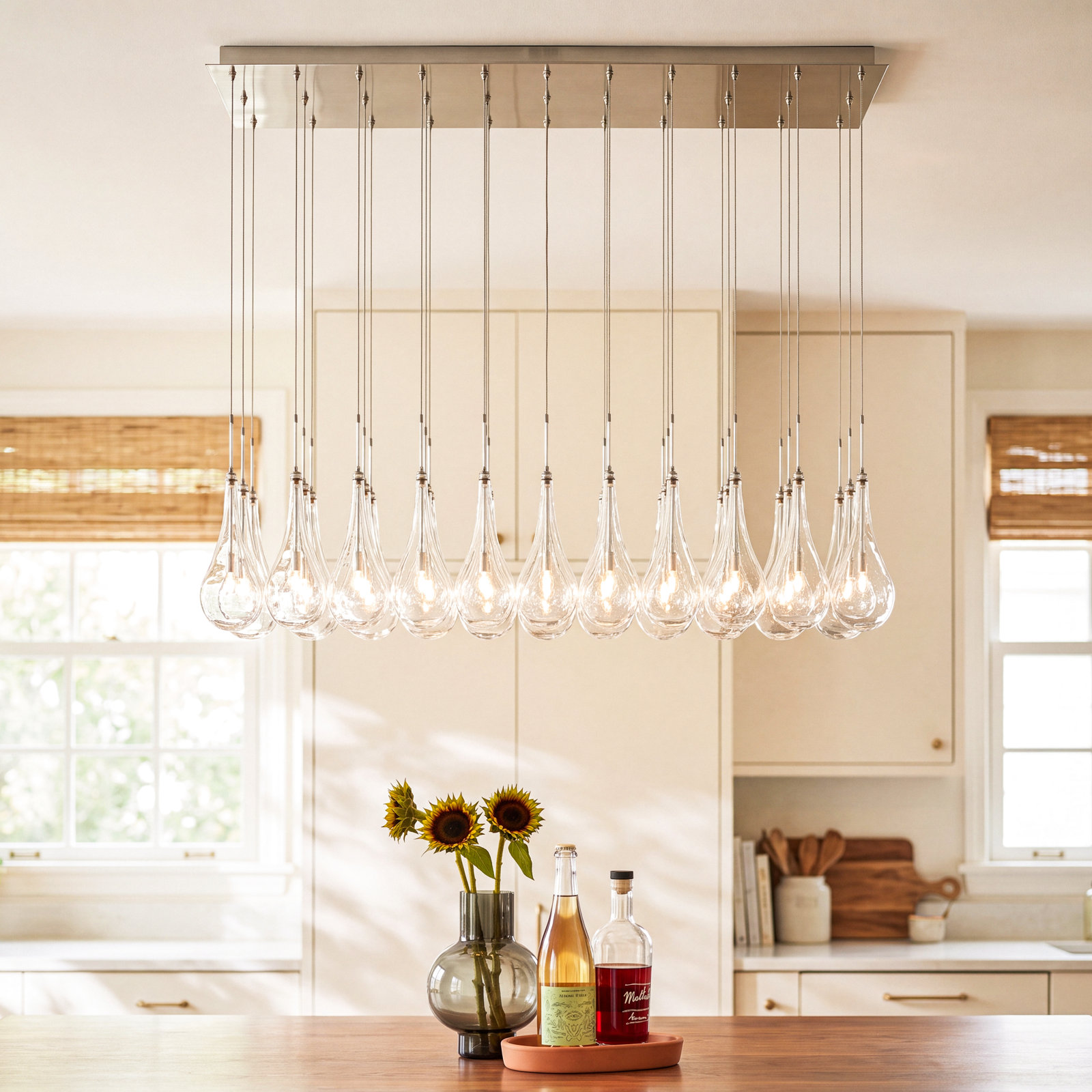 Deva 24 Light Glass Dimmable Pendant