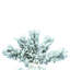 Arbre de noël artificiel blanc 5 pi avec support