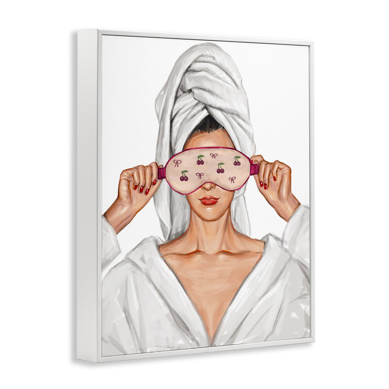 Cherry Eye Mask Fashionista, giclée encadrée, design par Ziwei Li, H 20 po x l 16 po