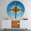 Bright holy cross in blue sky - Modern wall clock-34140810