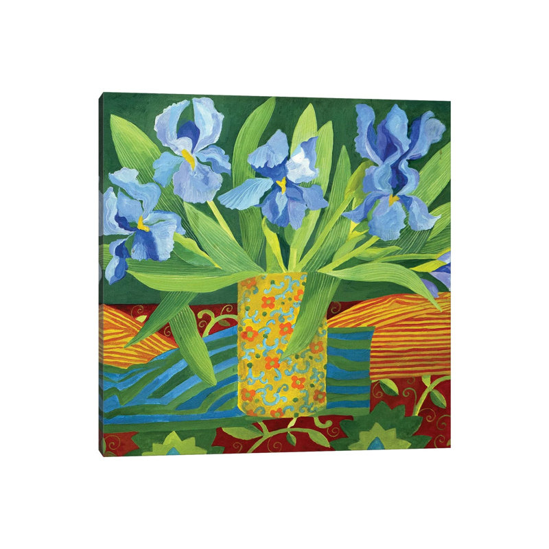 Iris by Jennifer Abbott - Wrapped Canvas Painting, 66.04 cm H x 66.04 cm W