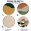 Lever de soleil miroir de paysage de montagnes - Abstrait Mid-Century-32671469