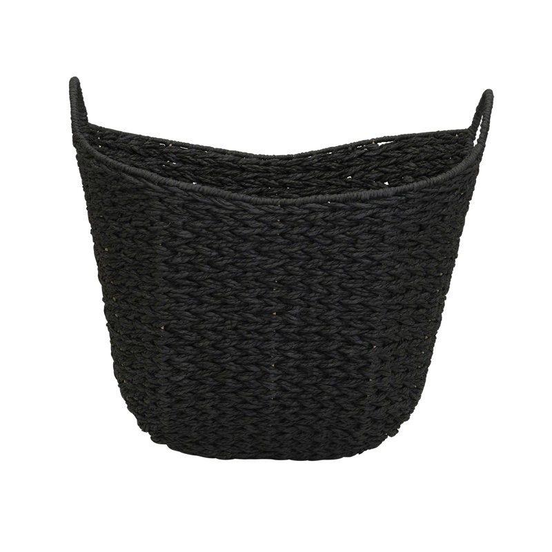 Scoop Basket with Handles, Black