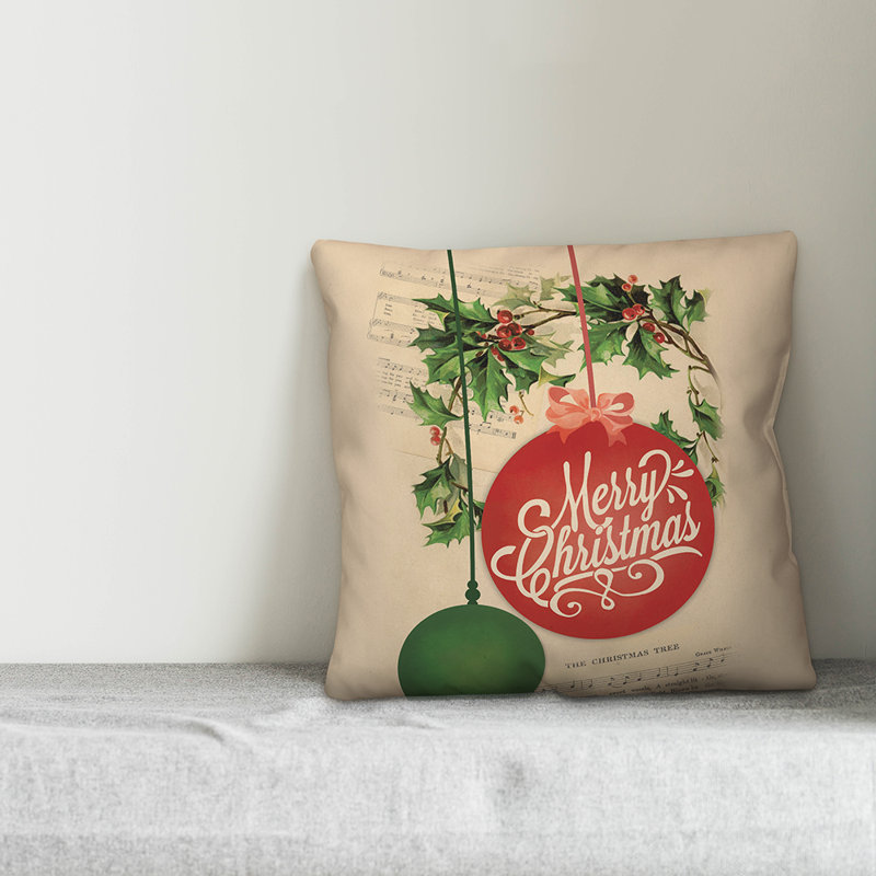 Housse de coussin carrée, 16 po x 1 po, Polyester/ Bourre en polyester