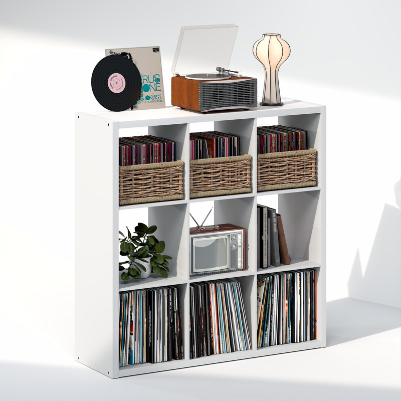 Tanvee 111.2cm H Media Shelves, White