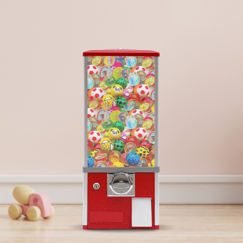Commercial Candy Vending Machine Gumball Machine Toys Recreation, Red