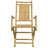 2 - Person Bamboo Wood Patio Dining Set with Square Table