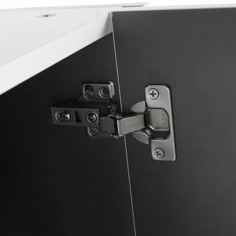 Armoire latérale de salle de bain 12 po, 2 portes à fermeture douce, fixation flottante, 12 * 2 (emballage Kd)