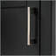 Meuble-lavabo moderne noir 20,28 po avec lavabo en céramique, structure en bois massif et tiroir - idéal pour les petites salles de bain