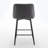 Yujun Swivel Upholstered Counter Stool with Metal Frame