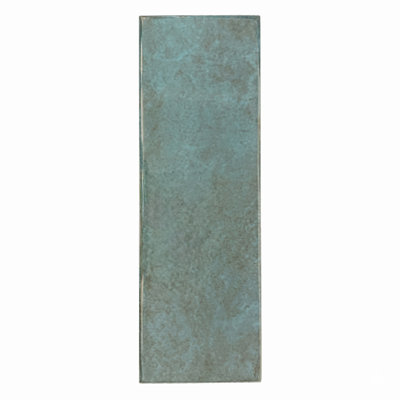 Titan Ocean 4" x 12" Glossy Subway Blue-Green Wall Tile