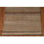 Tapis crème / brun en laine noué à la main de conception unique 5 pi 1 po x 6 pi 6 po New Age