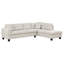 Canapé modulaire en L avec repose-pieds et 2 coussins Ari-119399920