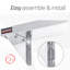 Tablette murale en acier inoxydable - 72 po de largeur x 14 po de qualité commerciale - Certifié NSF-1367615602