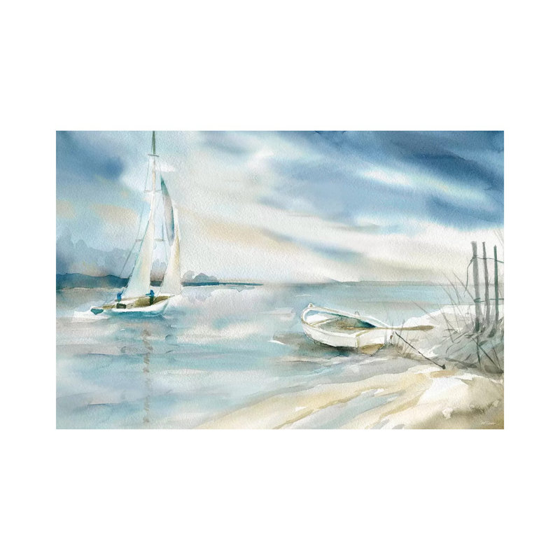 Voile subtile par Carol Robinson-impression, Toile tendue, Pas de tapis, H 12 po x l 18 po x 1,5 po